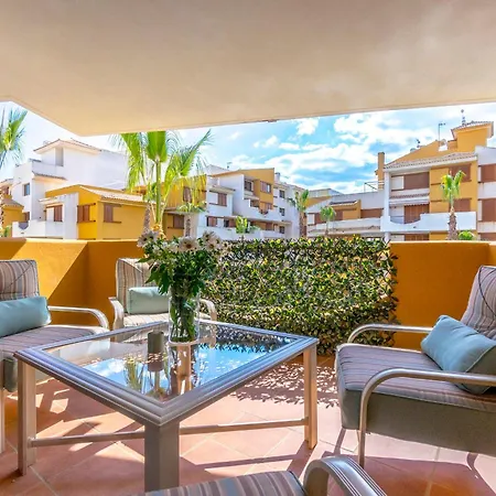 Punta Prima - Sun & & Golf & Bike - Spanish South-facing Terrace - La Recoleta - By The Sea Apartment Torrevieja